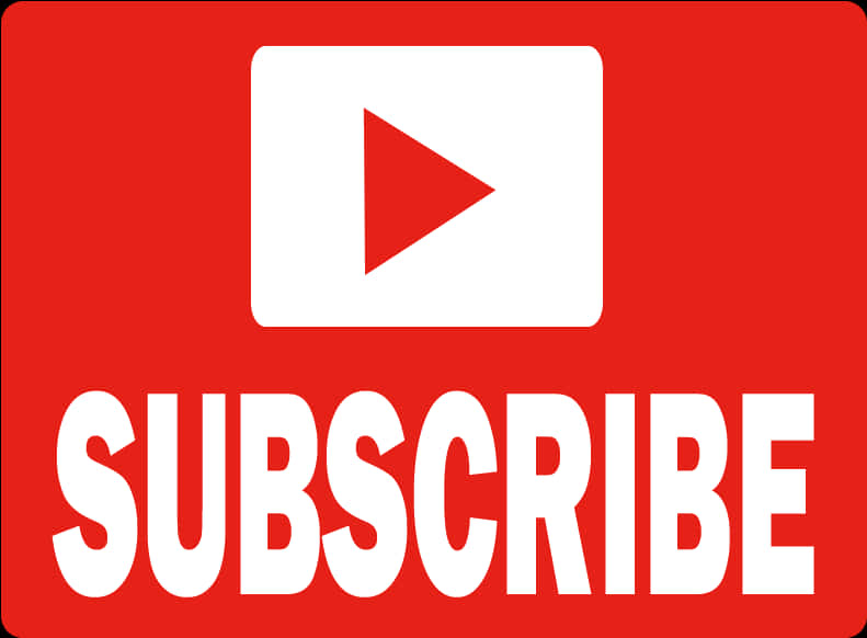 You Tube Subscribe Button Graphic PNG