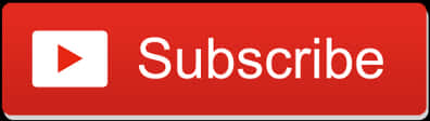 You Tube Subscribe Button Red PNG