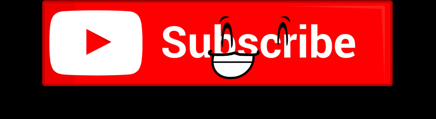You Tube Subscribe Button Smiley PNG