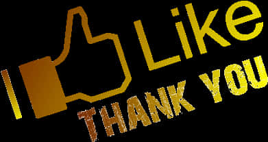 You Tube Thank You Like Graphic PNG