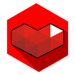 You Tube_ Gaming_ Heart_ Logo PNG