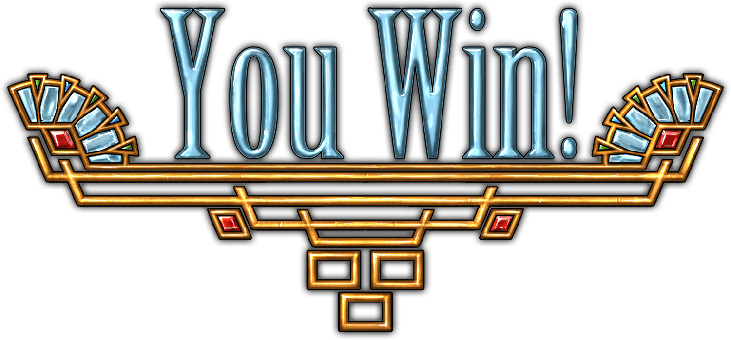 You Win Sign Victory Announcement PNG