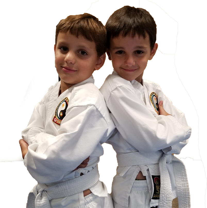 Young Aikido Students Posing PNG