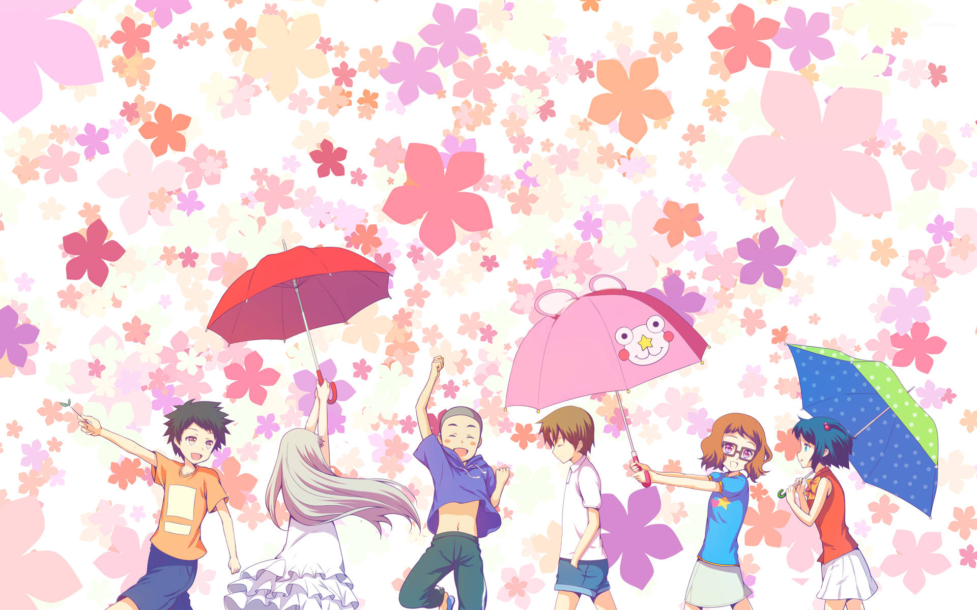 Young  Anohana Characters Wallpaper