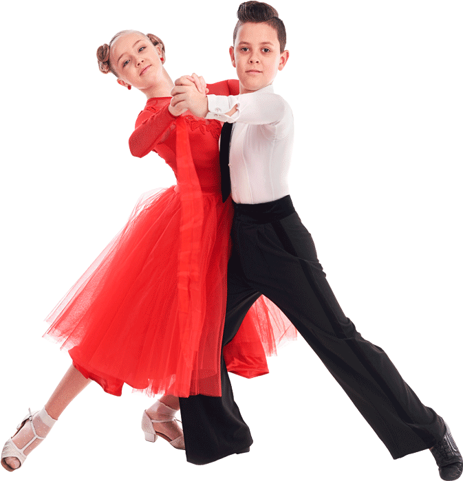 Young Ballroom Dancersin Action PNG