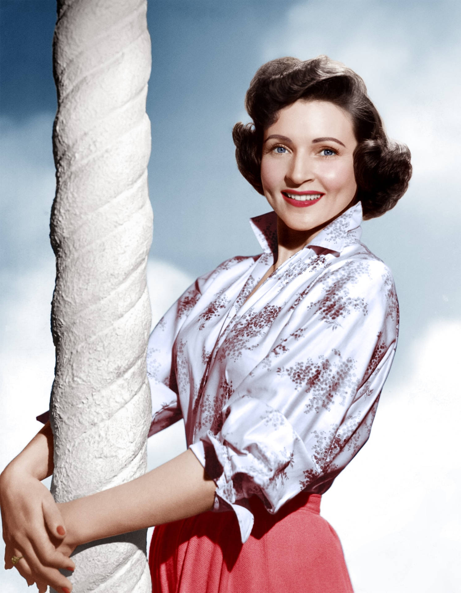 Young Betty White Background