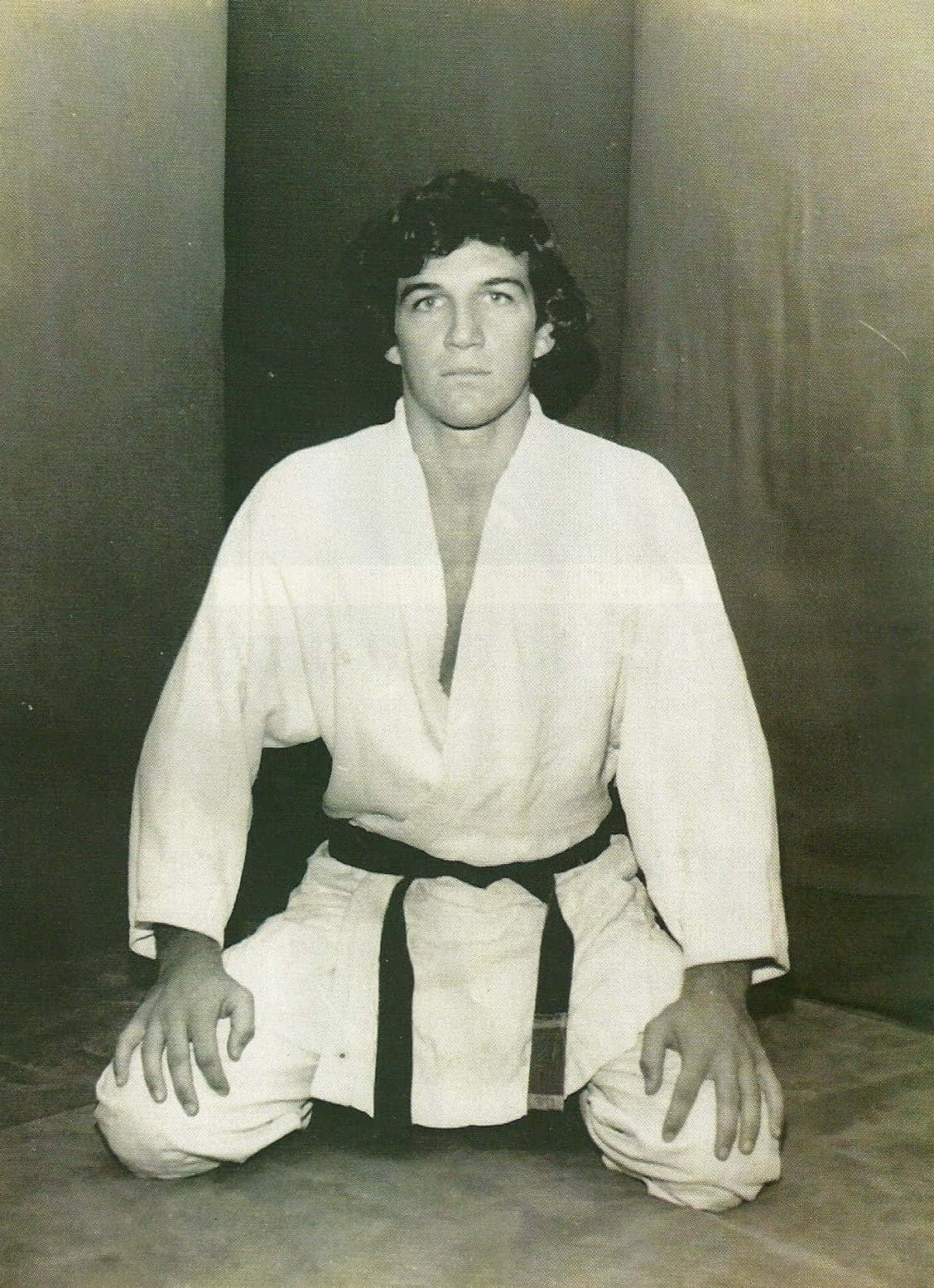 The Legendary Rickson Gracie in Action Wallpaper