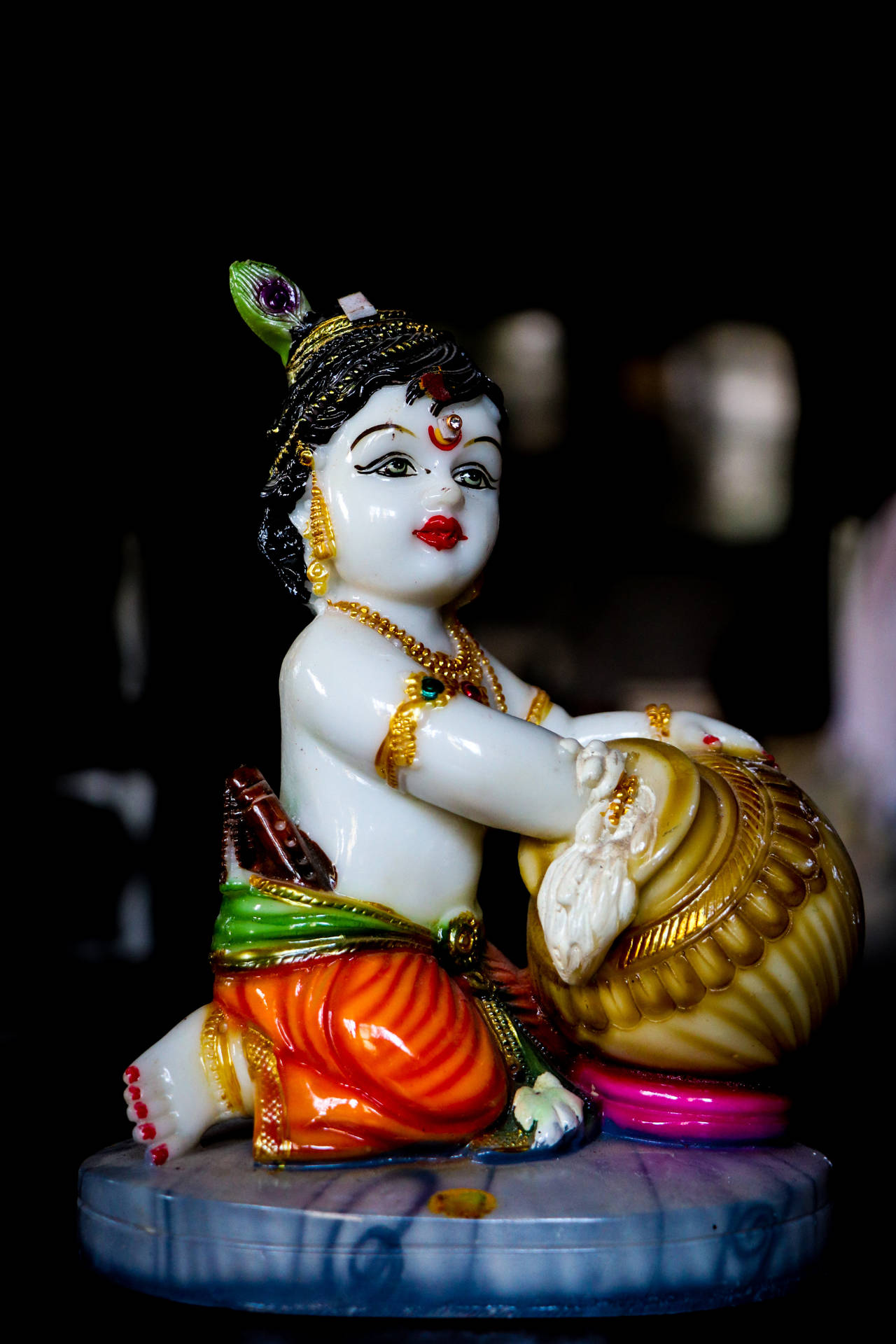 Young Child Lord Krishna 3d