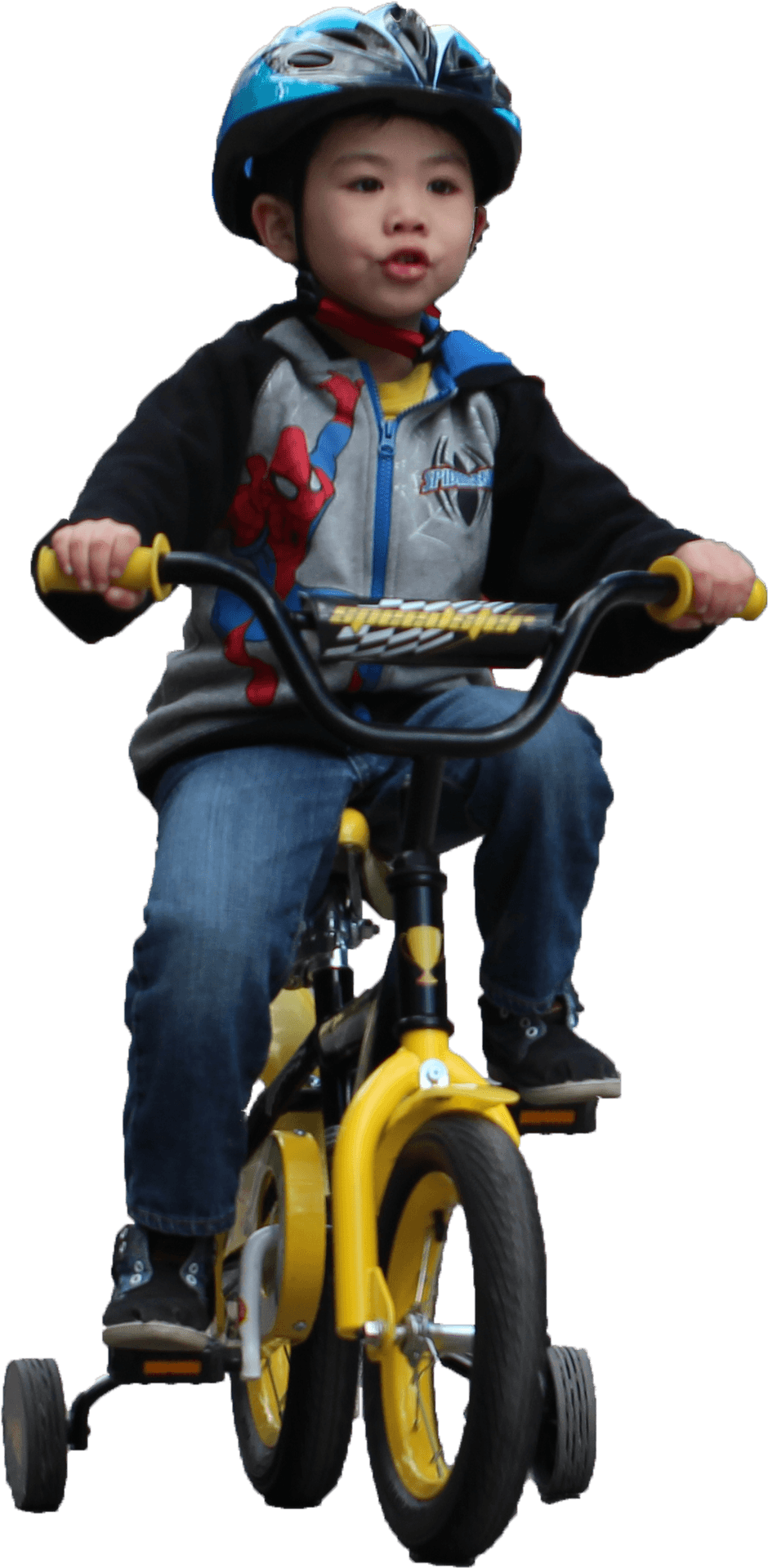 Young Childon Tricycle PNG
