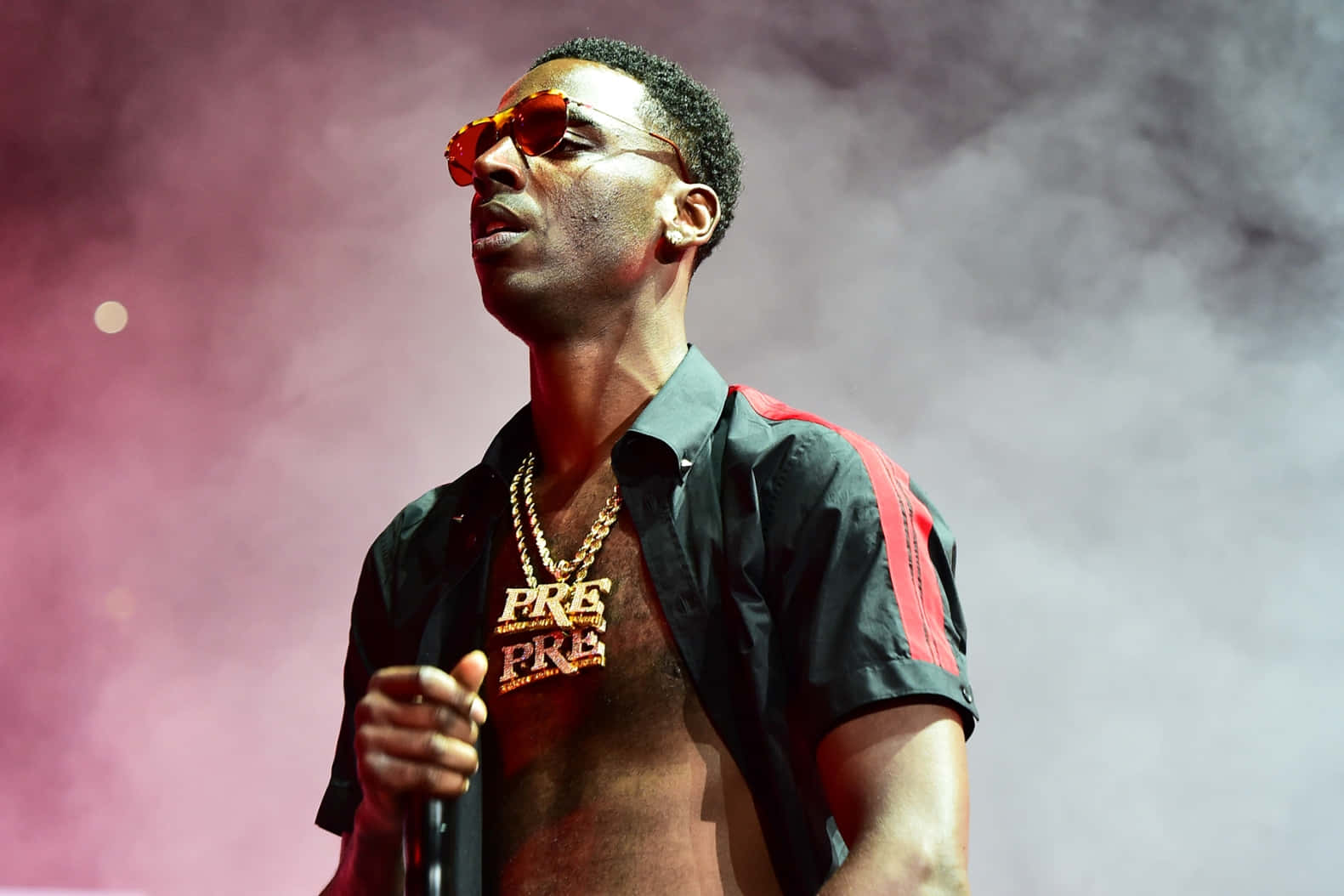 American Rapper Young Dolph in Concert Wallpaper