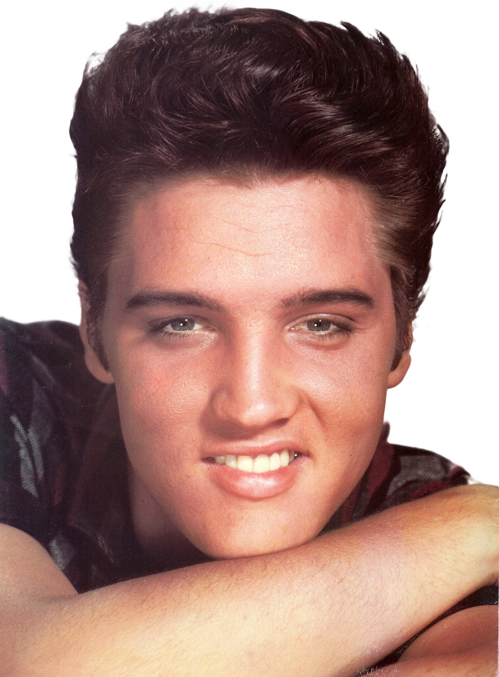 Young Elvis Presley Portrait PNG