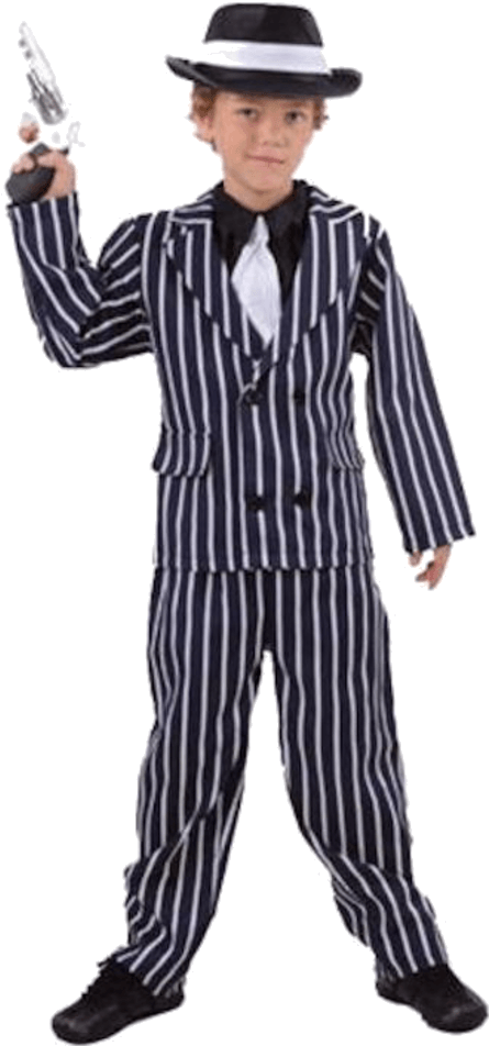 Young Gangster Costume PNG