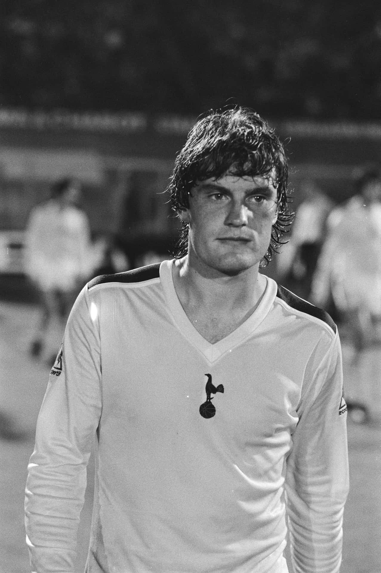 Young Glenn Hoddle Black And White Picture