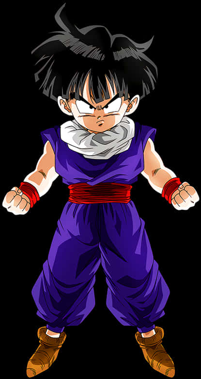 Young Gohan Readyfor Battle PNG