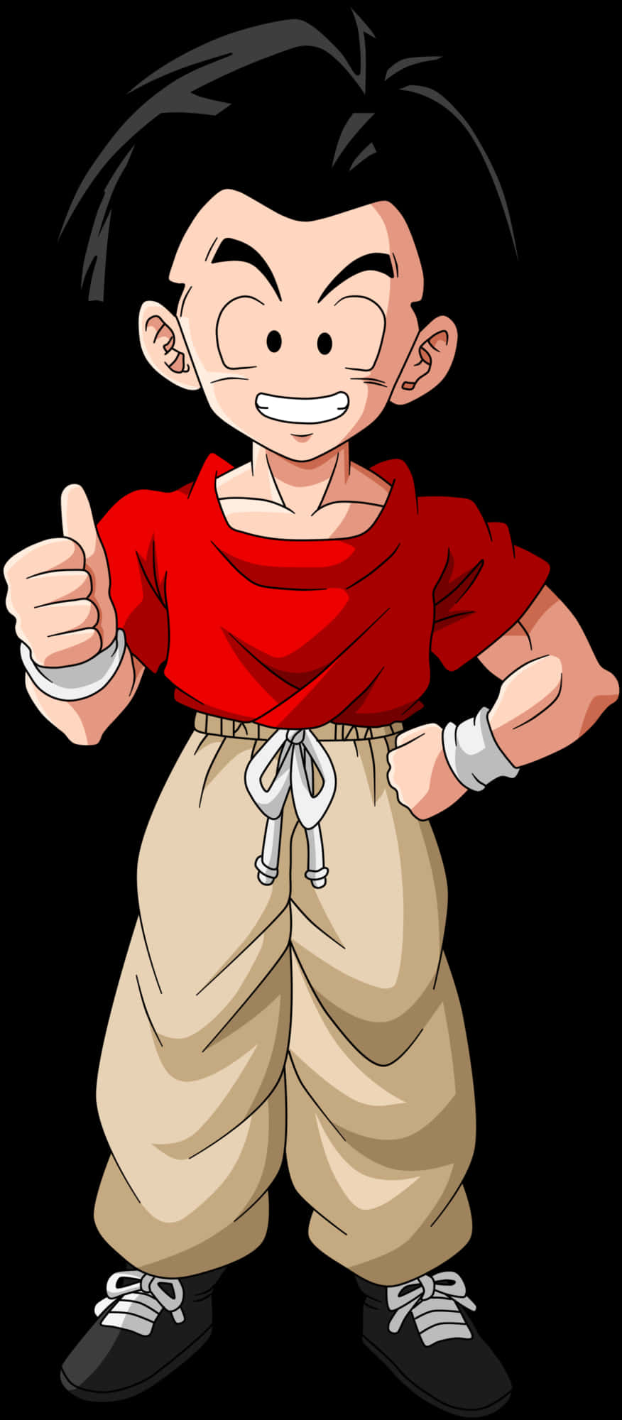 Young Goku Thumbs Up PNG