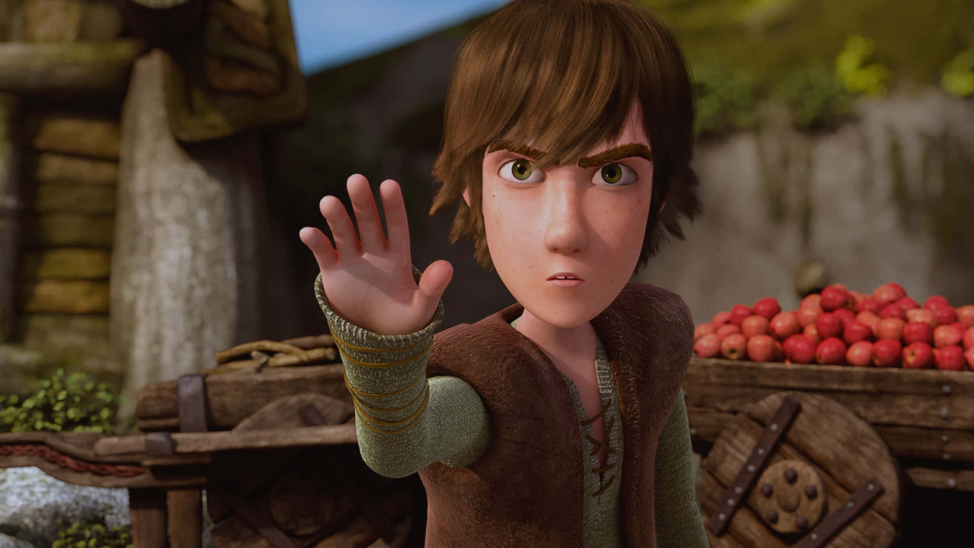 Young Hiccup From Dragons Riders Of Berk Wallpaper