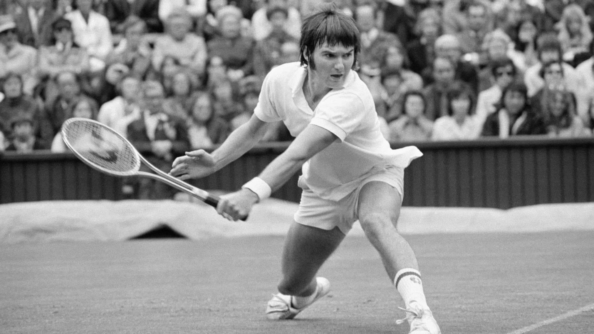 Young Jimmy Connors Black And White Wallpaper