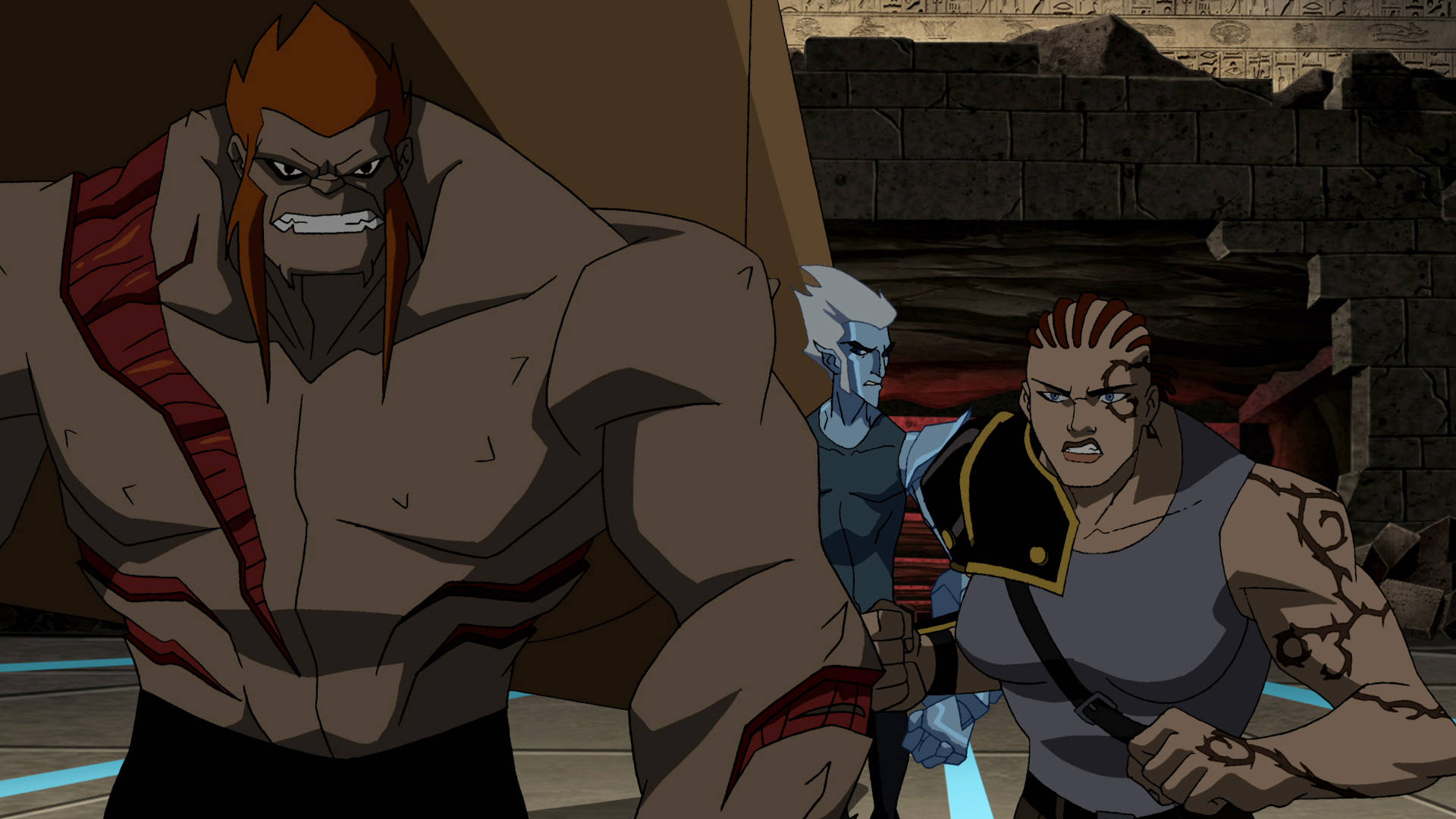 Young Justice Bane Vs Mammoth Wallpaper