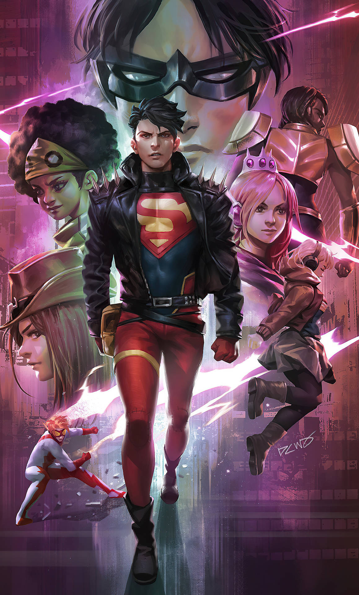 Young Justice Comics Cover tapet: Wallpaper