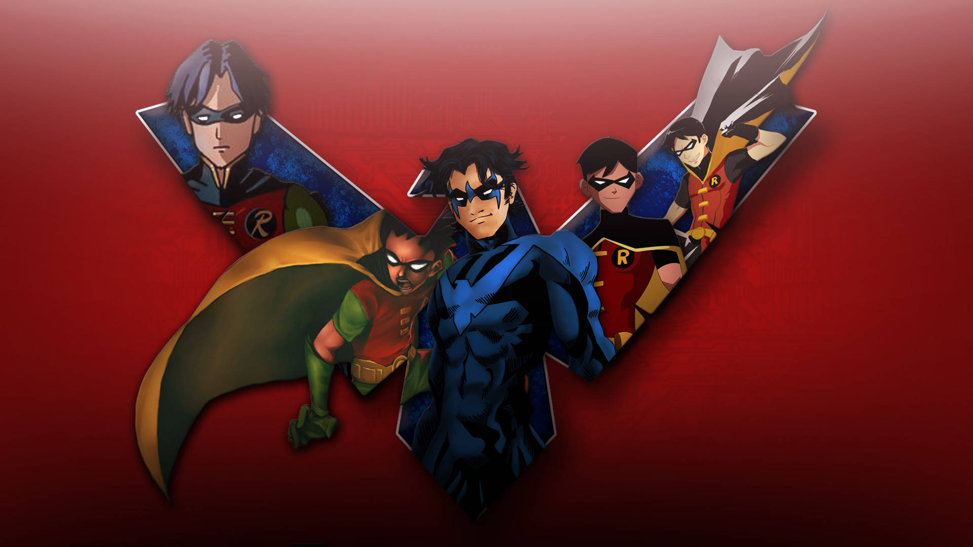 Young Justice Nightwing Fan Art Wallpaper
