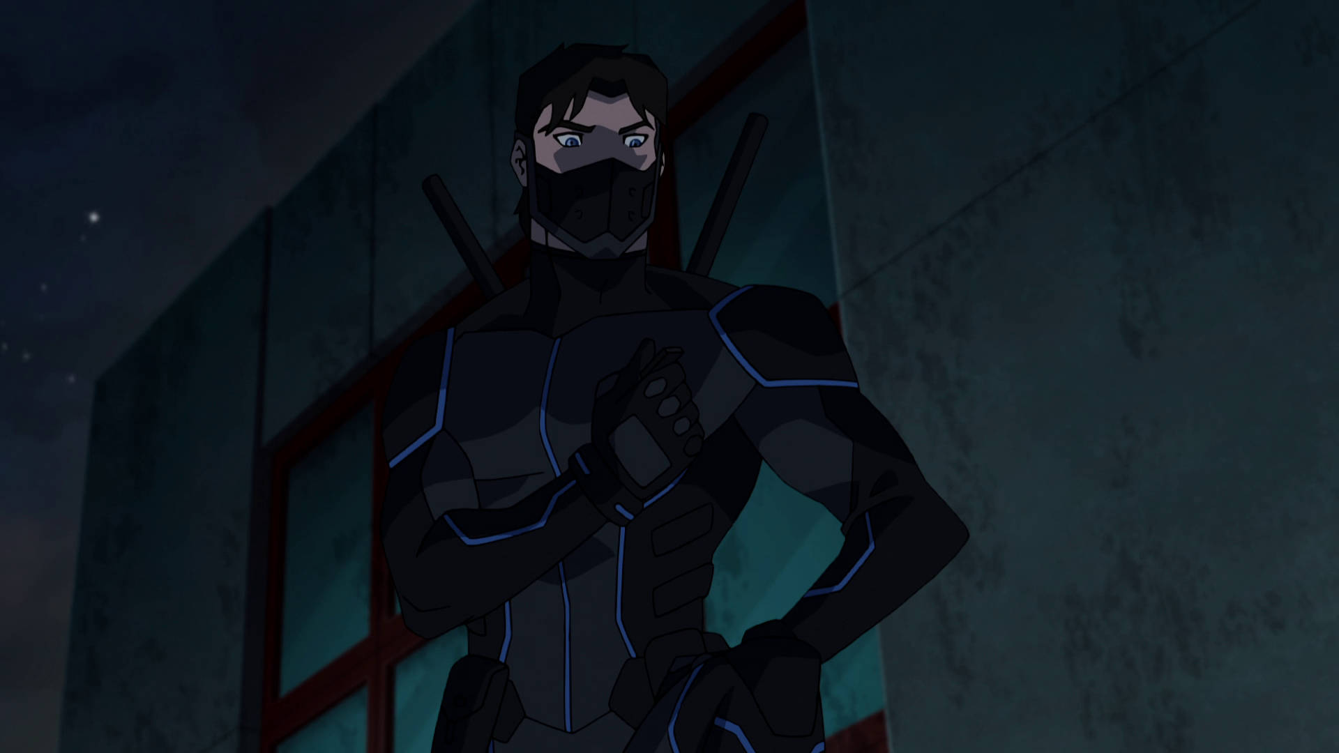 Young Justice Nightwing Stealth Suit Wallpaper