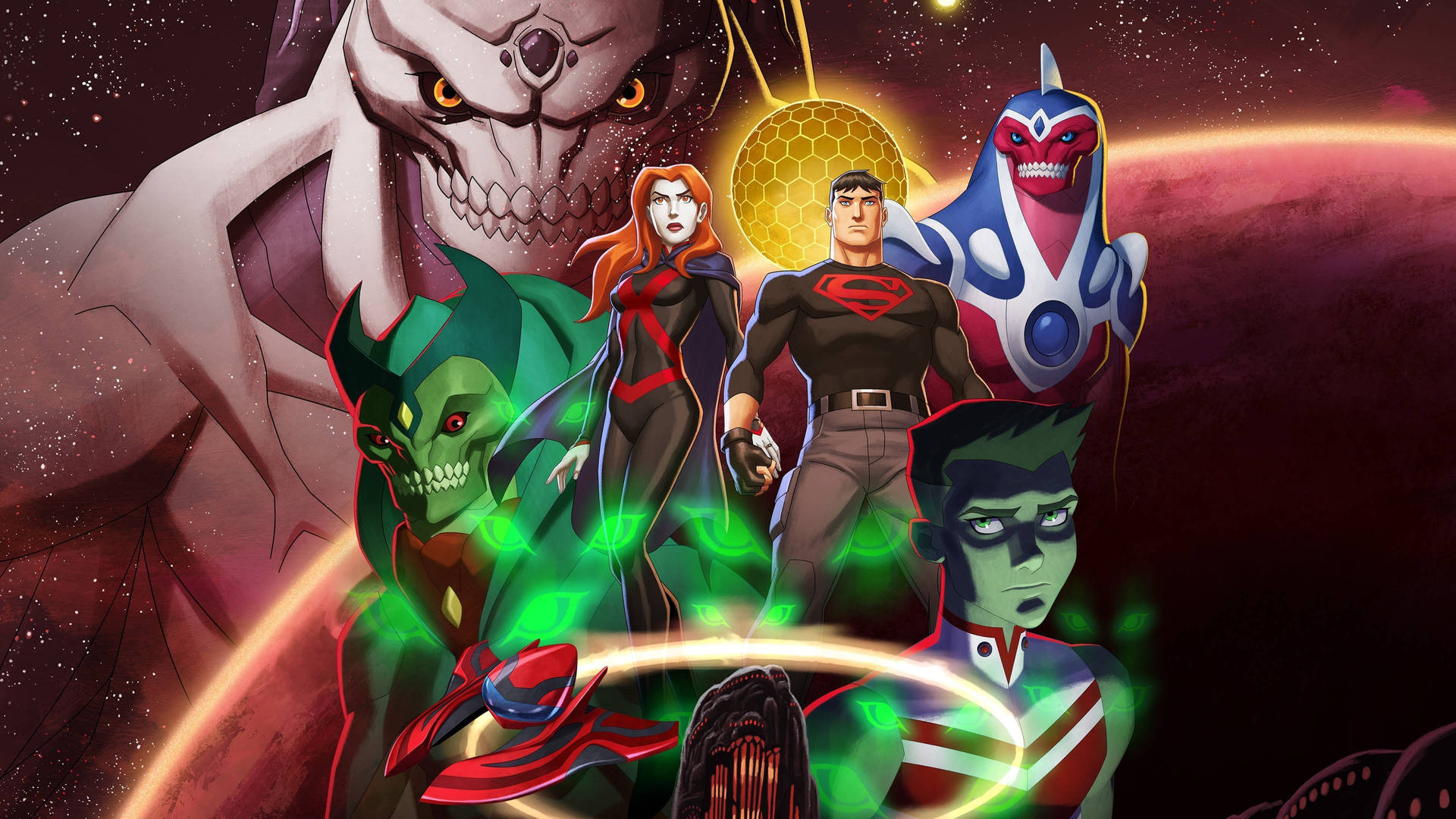 Young Justice Phantoms Poster Wallpaper