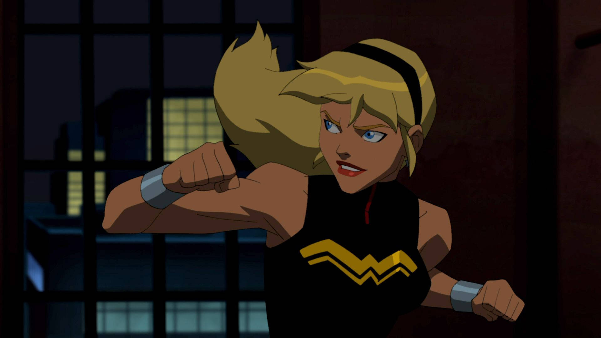 Young Justice Wonder Girl Fight Wallpaper