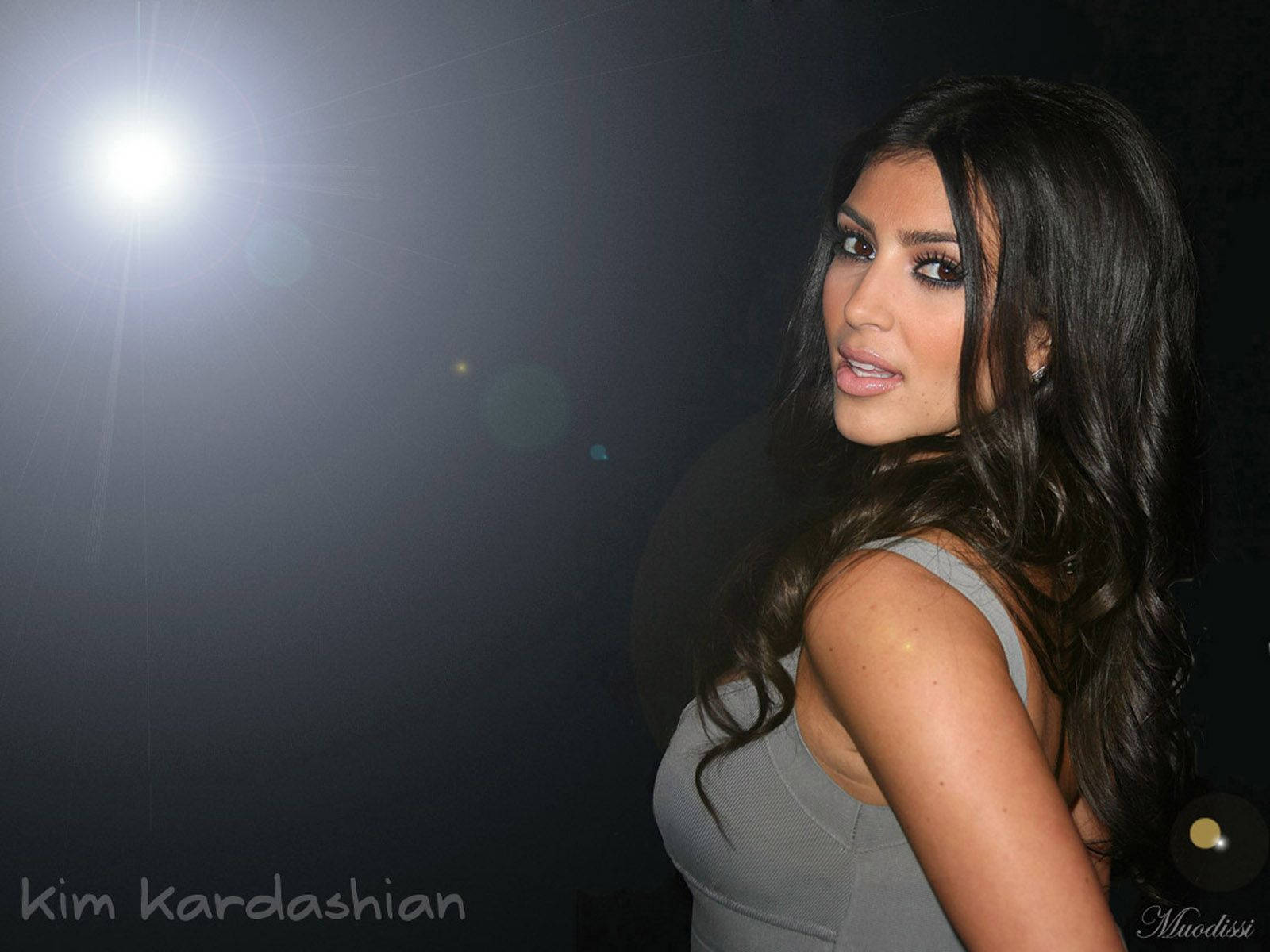 Young Kim Kardashian Portrait