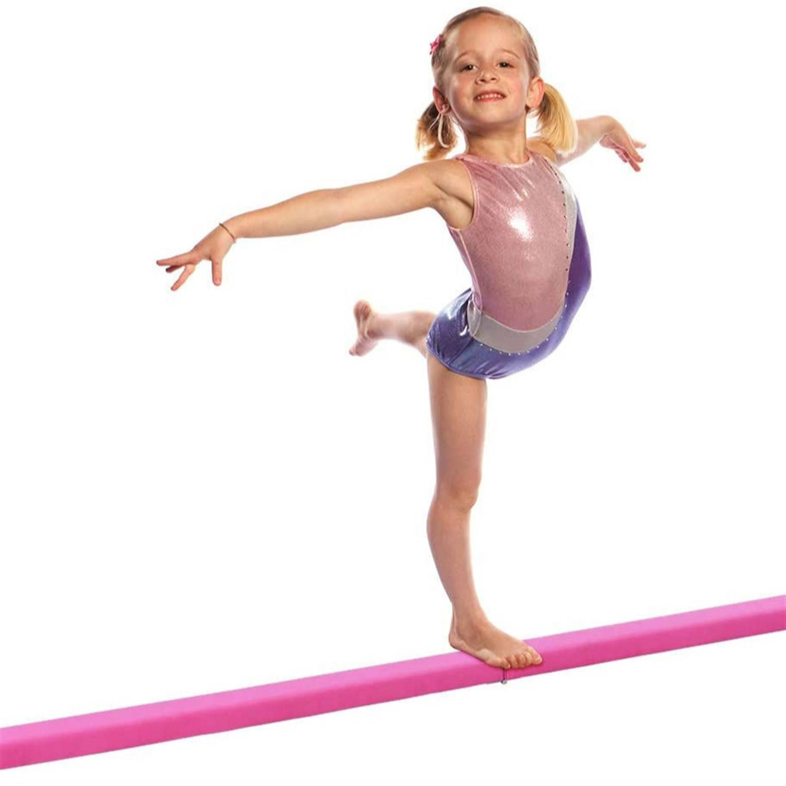 Young Level 4 Gymnasts On Balance Beam Wallpaper
