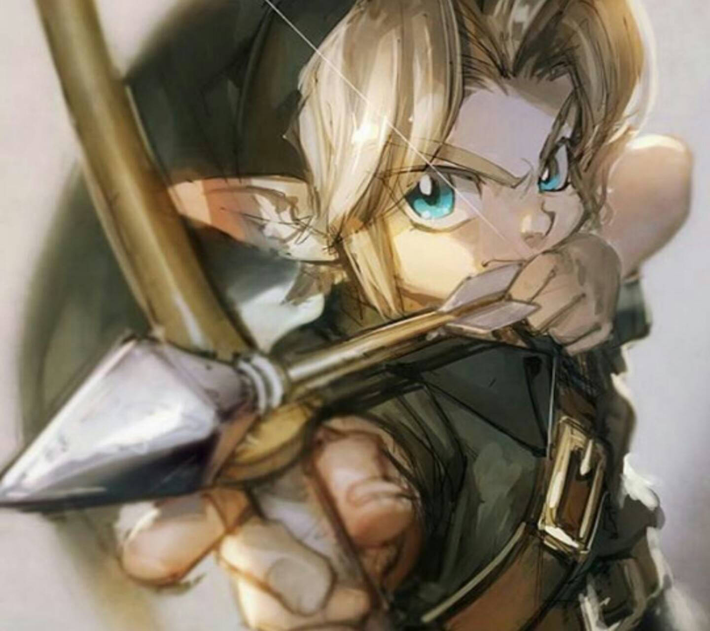 Young Link: Ready to Conquer Hyrule Wallpaper