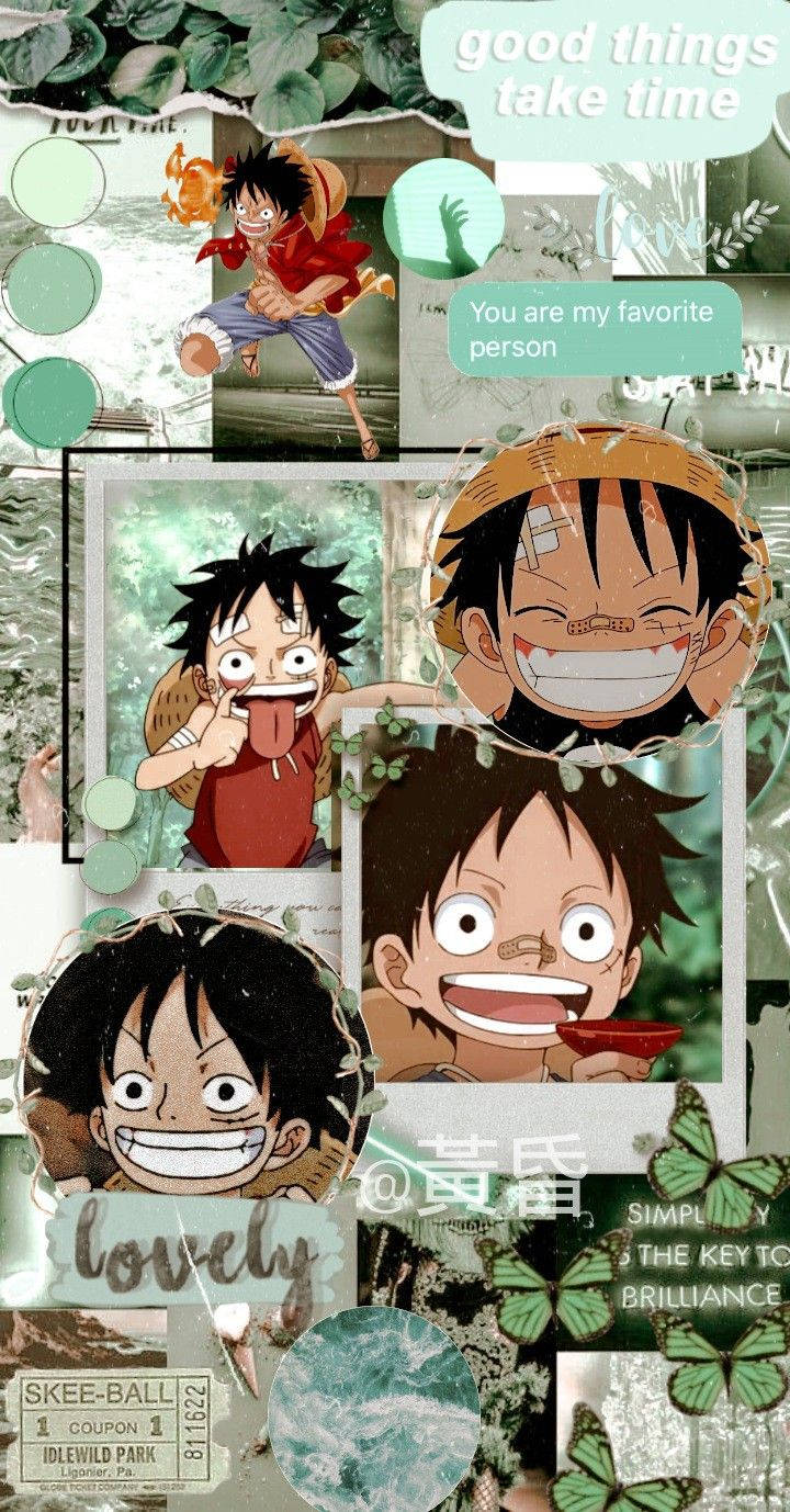 Young Luffy One Piece Aesthetic Wallpaper