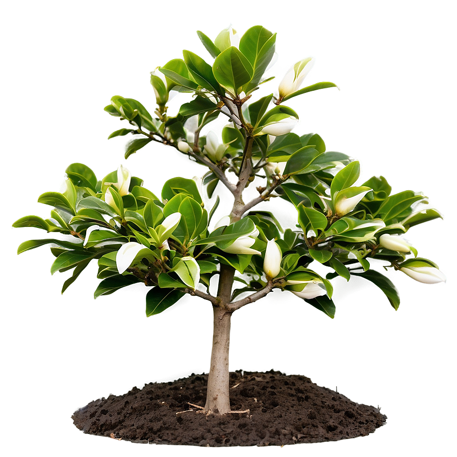 Young Magnolia Tree Growing Png Qhg PNG