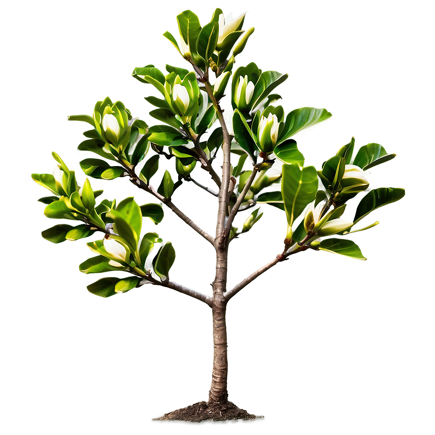 Young Magnolia Tree Growing Png Xlb39 PNG