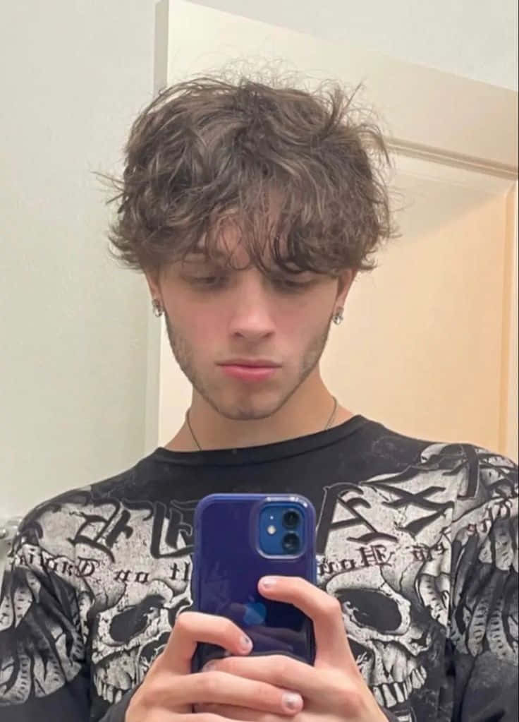 Young Man Mirror Selfie Wallpaper