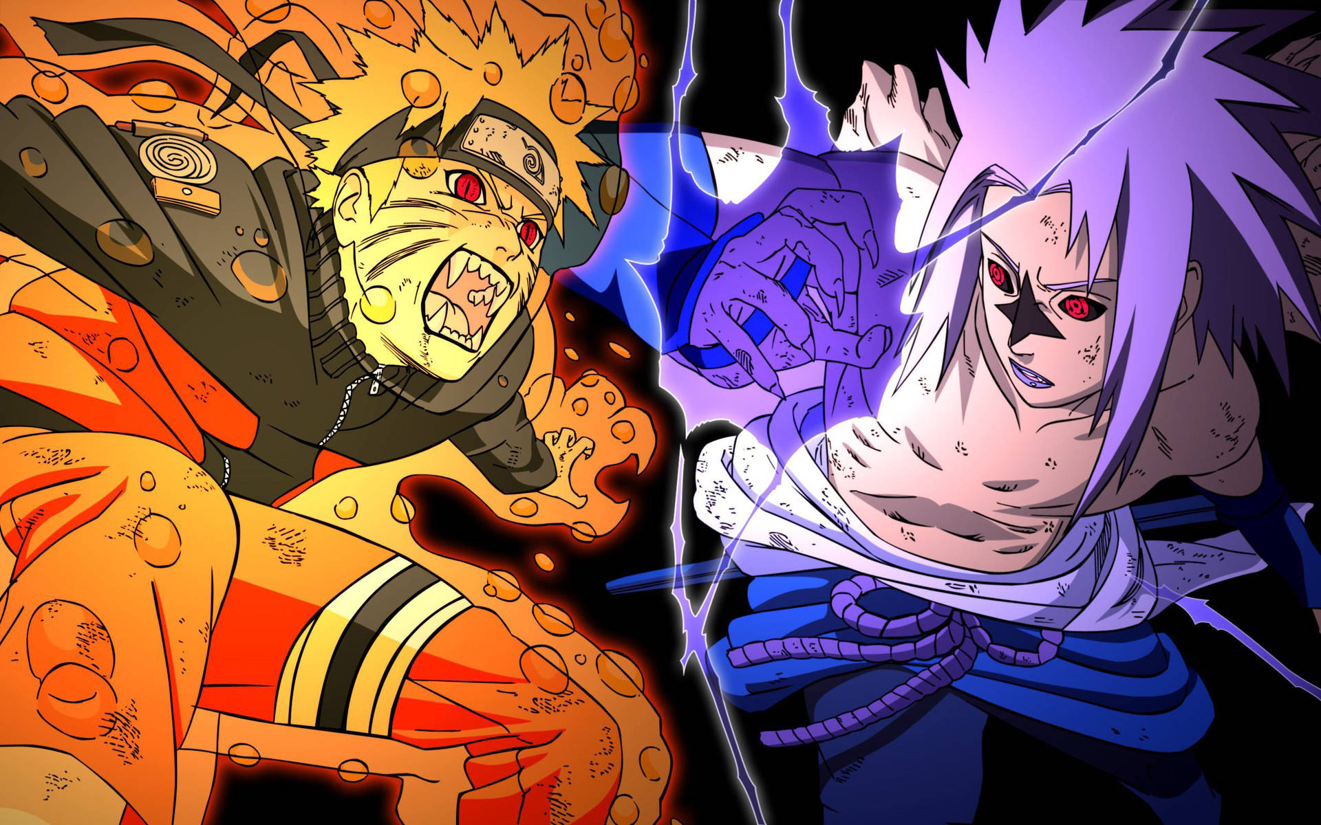 Young Naruto And Sasuke Wallpaper