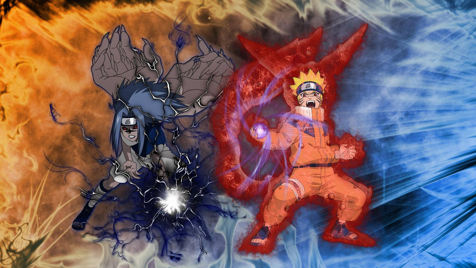 Young Naruto And Sasuke Transformation Wallpaper