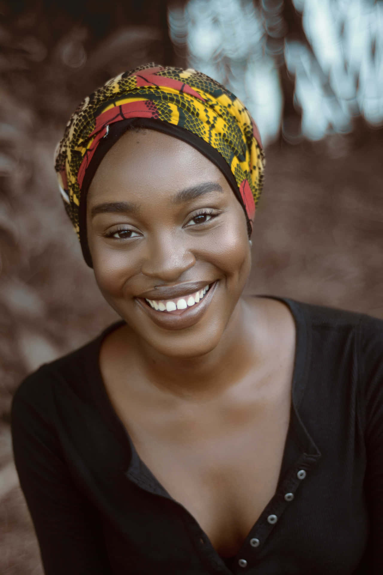 Ung Nigeriansk kvinde skiller sig ud Wallpaper