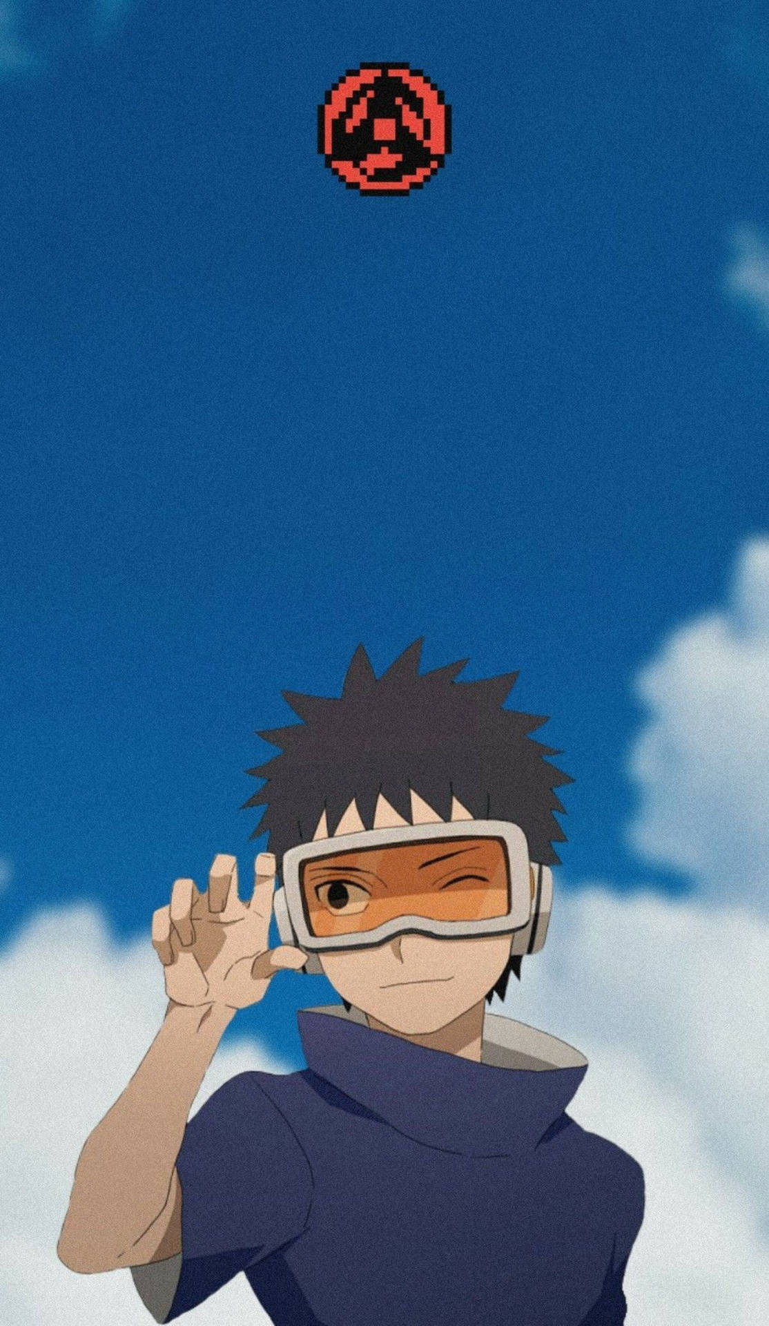 A Young Obito Showing Strength and Courage Wallpaper