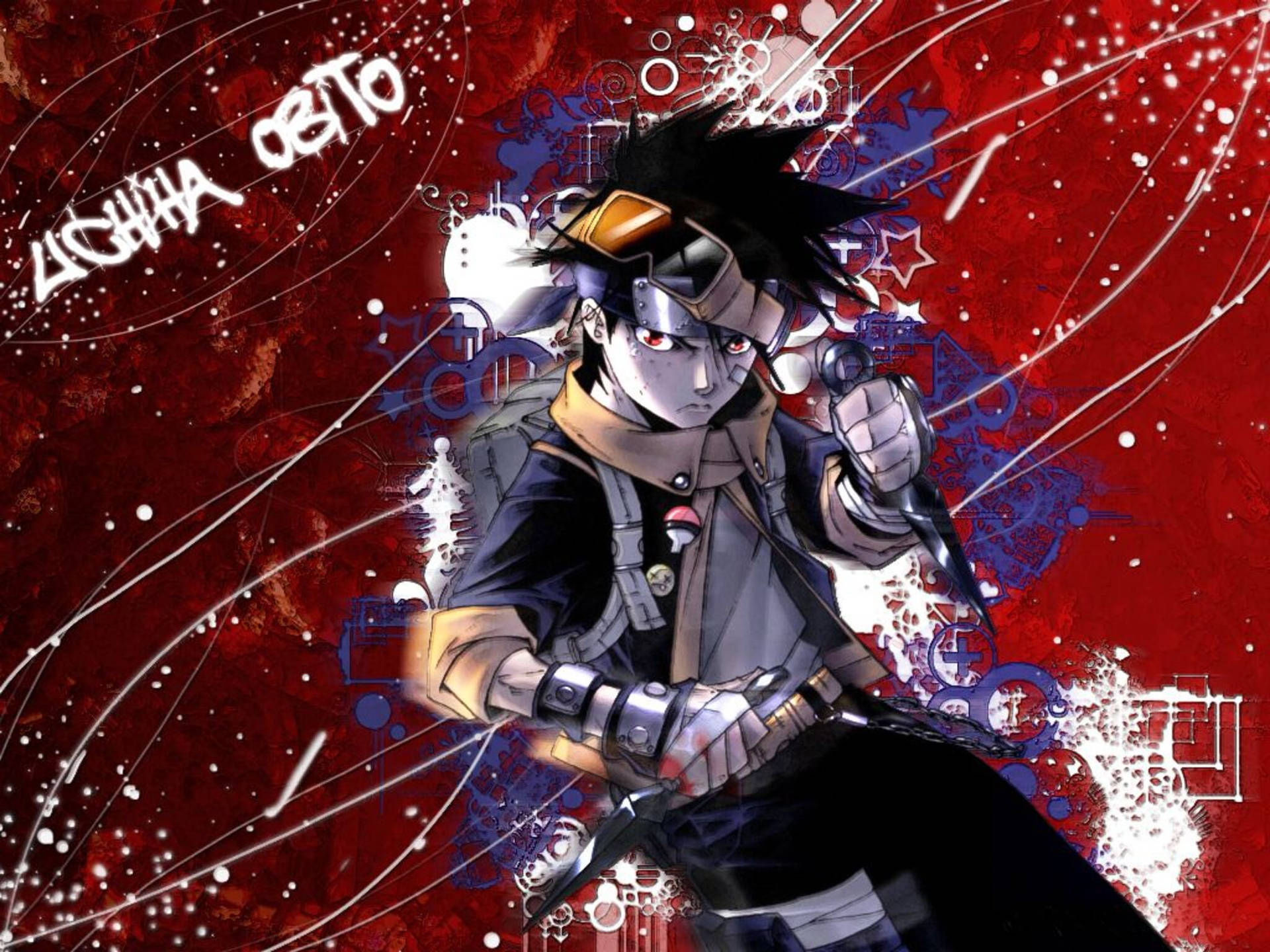 Young Obito Uchiha In Red Wallpaper