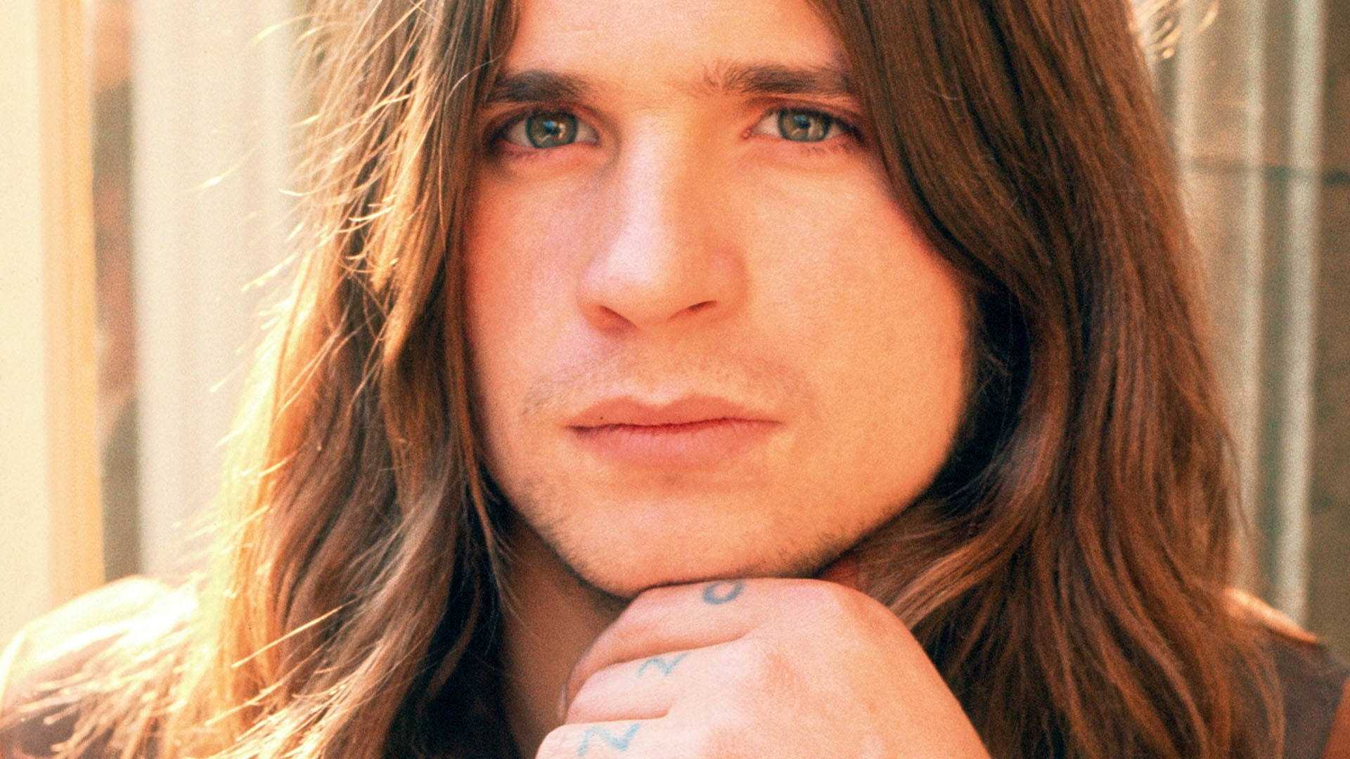 Young Ozzy Osbourne Close-up Background