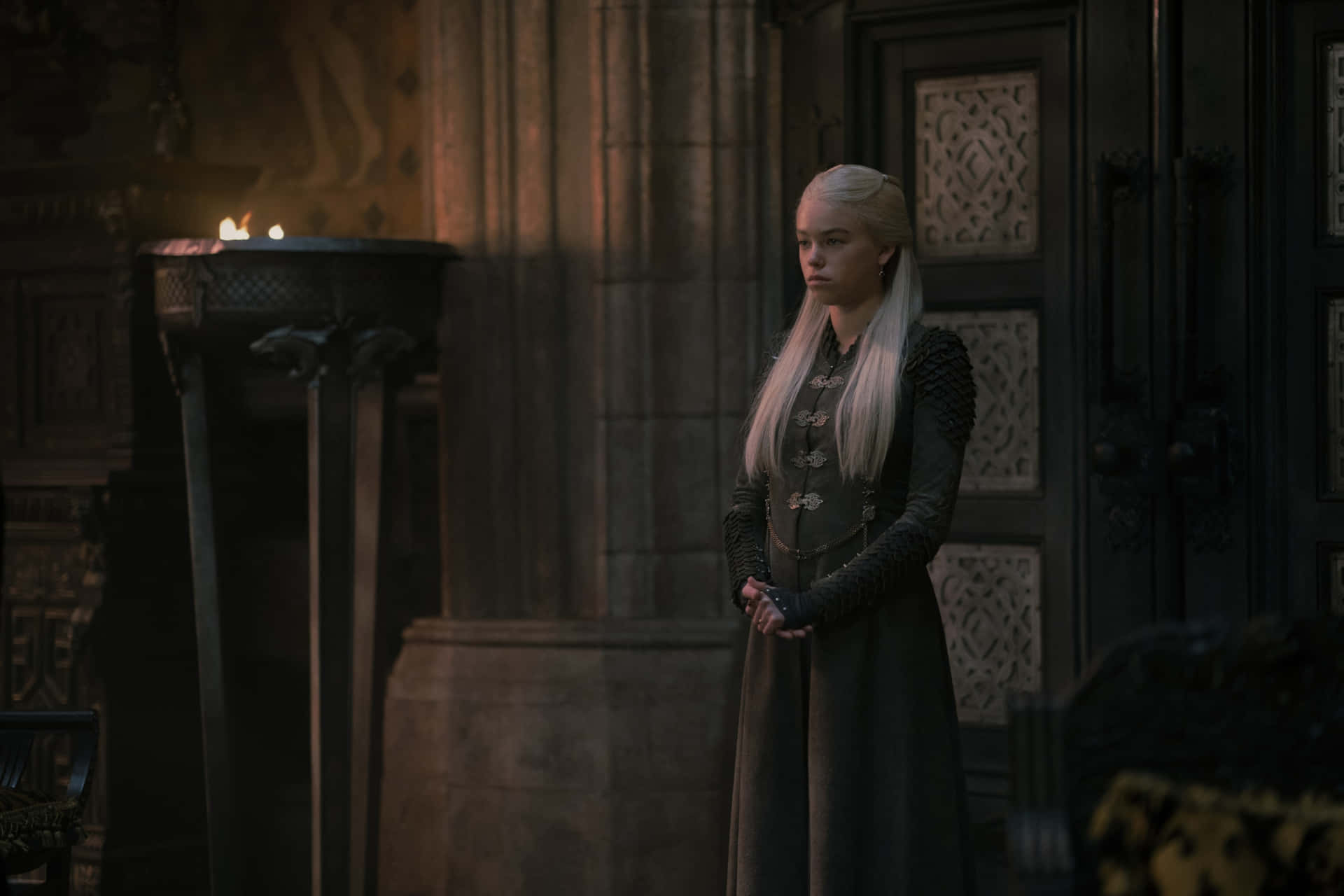Jovenrhaenyra Targaryen Vestida De Negro Fondo de pantalla