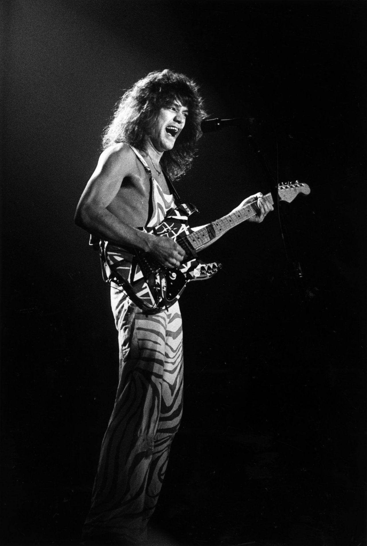 Young Rockstar Eddie Van Halen Background