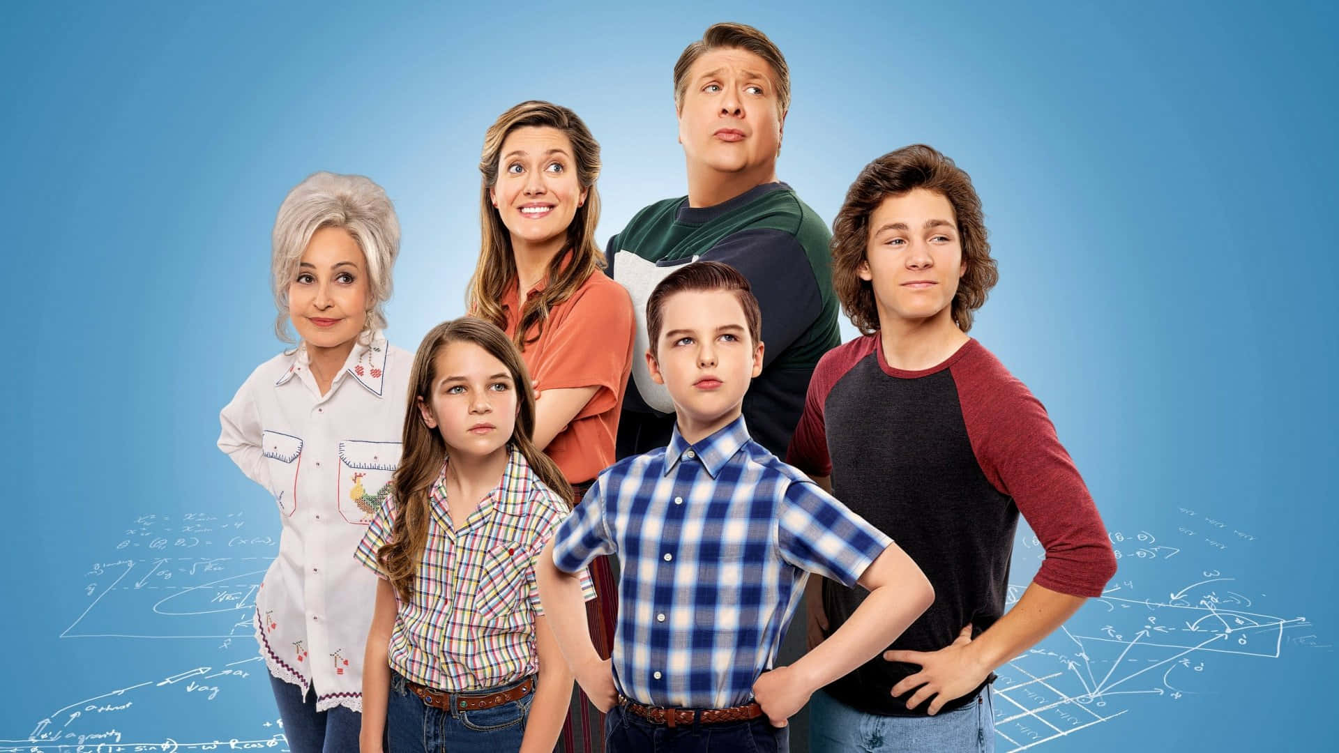 Young Sheldon Cast Promotional Photo Wallpaper