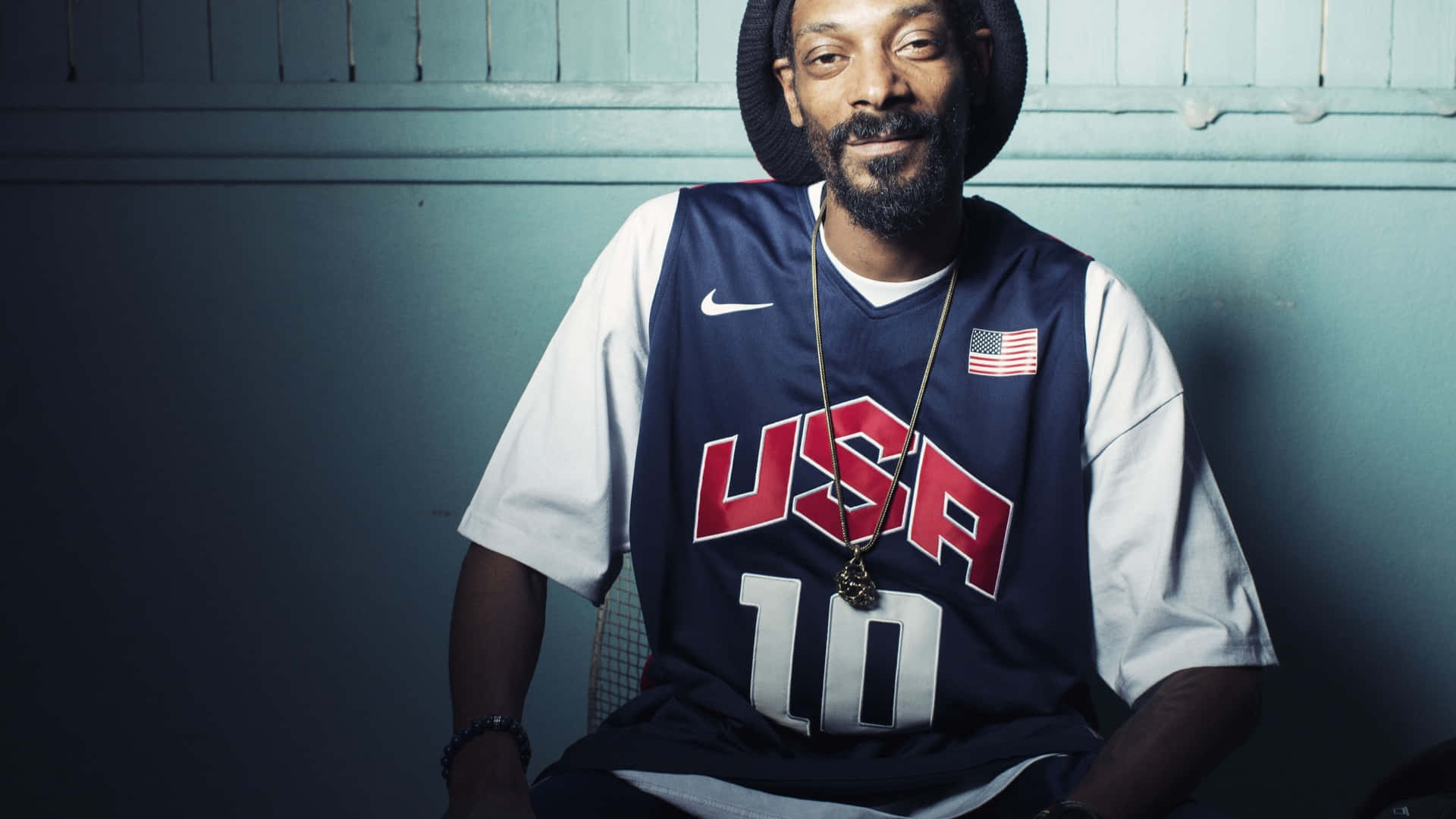 Unge Snoop Dogg i studiet Wallpaper