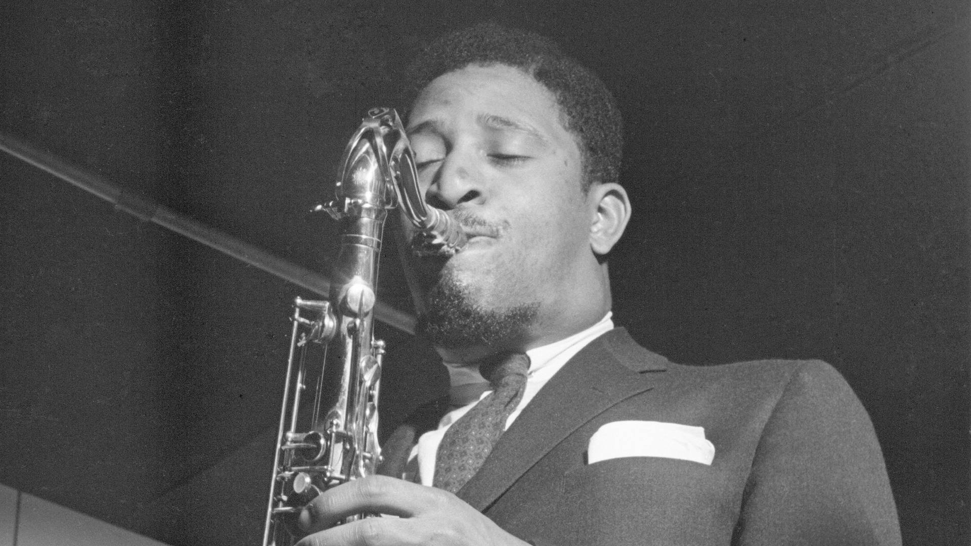Young Sonny Rollins Performing Wallpaper