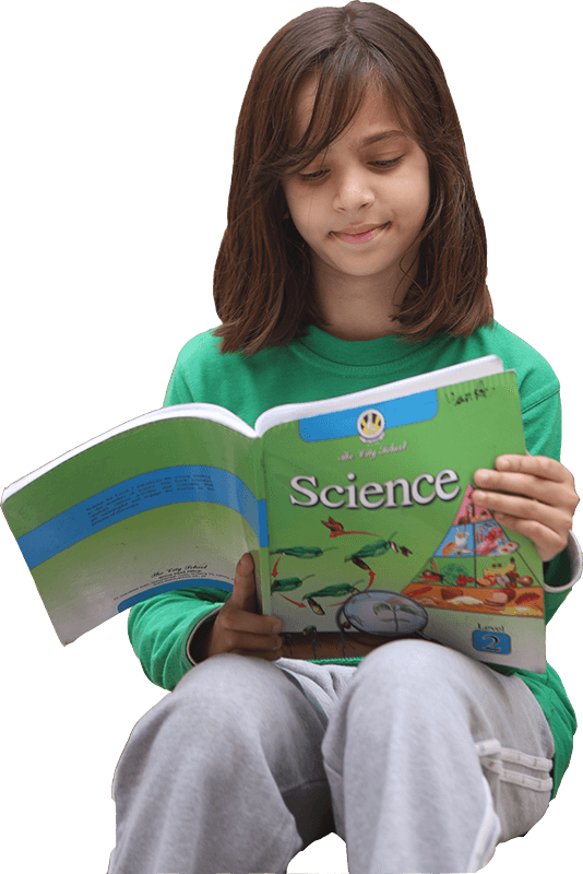 Young Student Reading Science Book PNG