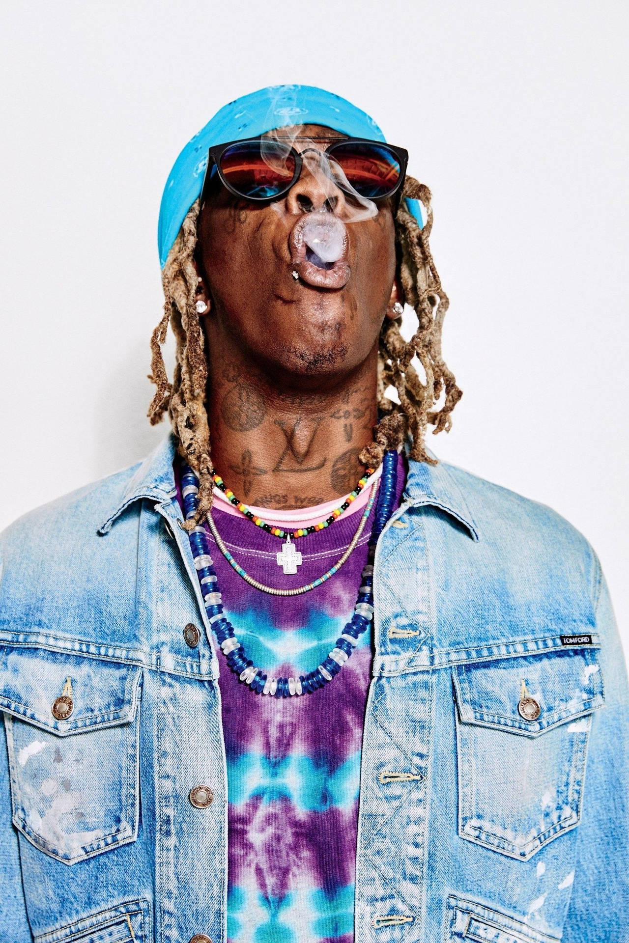 Young Thug strikes a pose for GQ Magazine Wallpaper