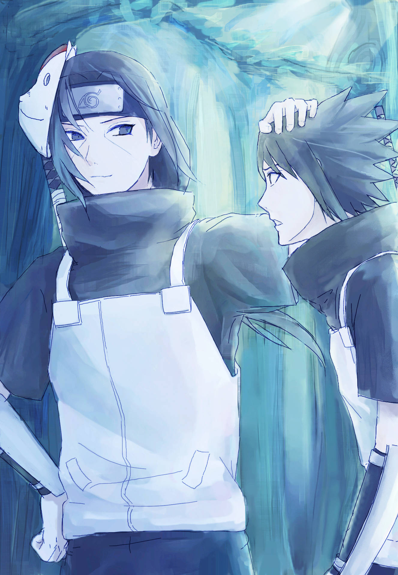 Young Uchiha Brothers Wallpaper