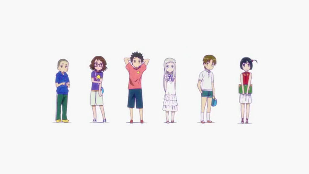 Young Version Of Anohana Characters Wallpaper