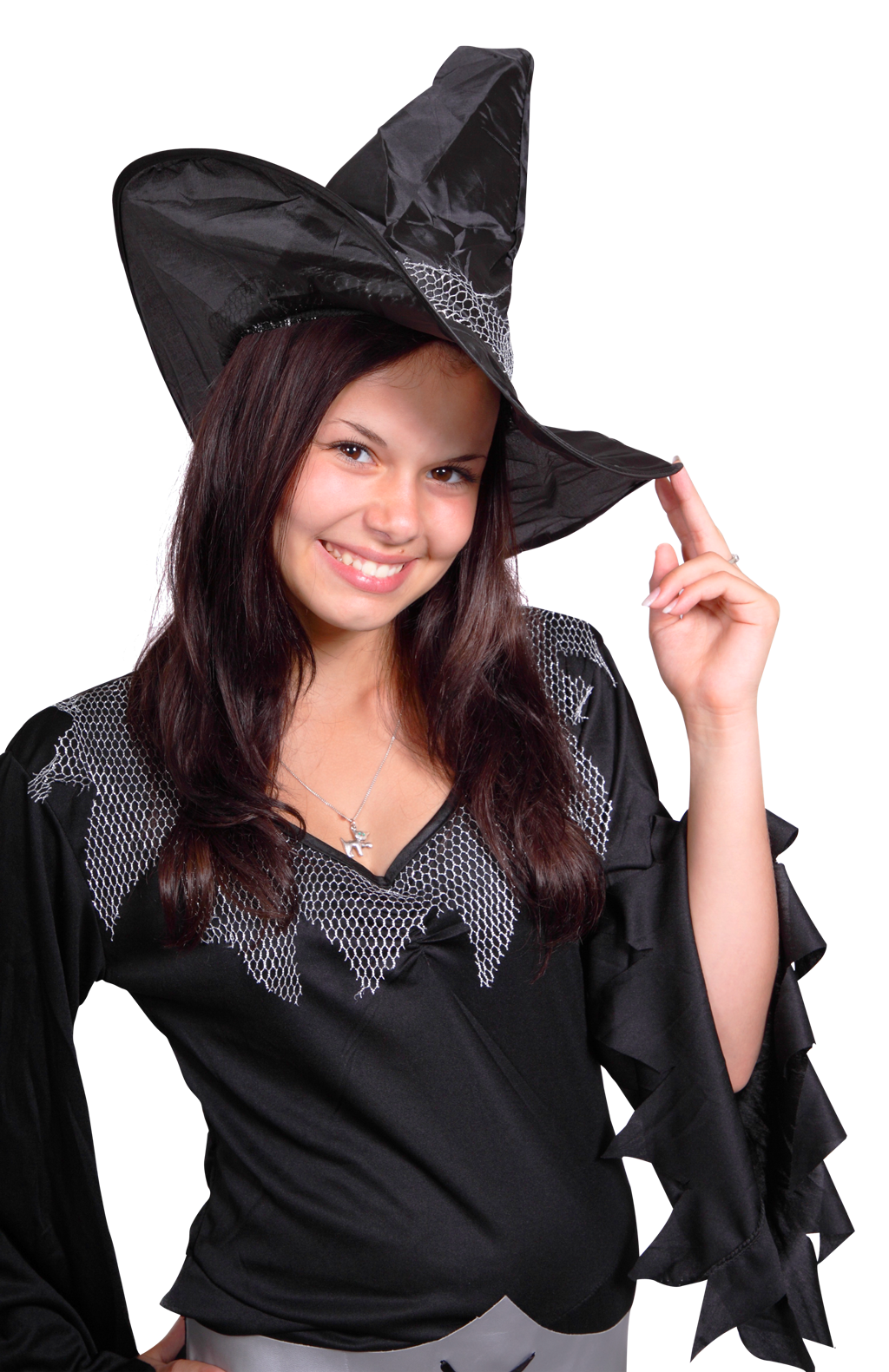 Young Witch Costume Smile PNG